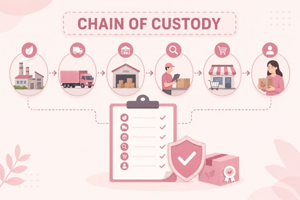 Chain of Custody là quá trình ghi nhận và kiểm soát trong chuỗi cung ứng