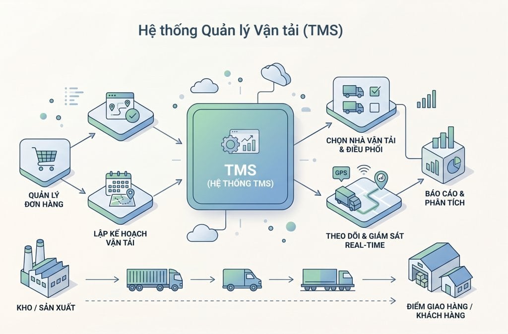 Hệ thống quản lý vận tải hàng hóa TMS