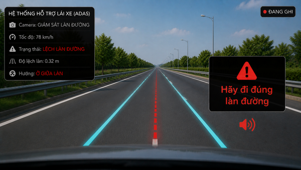 camera ADAS yêu cầu đi đúng làn đường