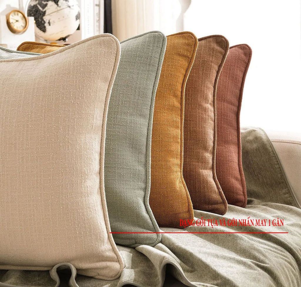 Gối tựa dạng may 1 gân