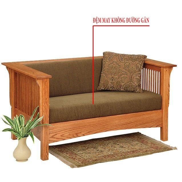 Đệm ghế dạng không may gân phù hợp với đồ gỗ grand bois