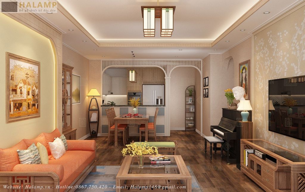 Thiết kế phòng khách chung cư Keangnam