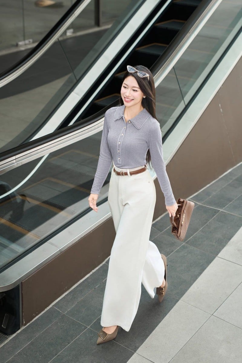 quần trắng phối với áo màu gì nữ