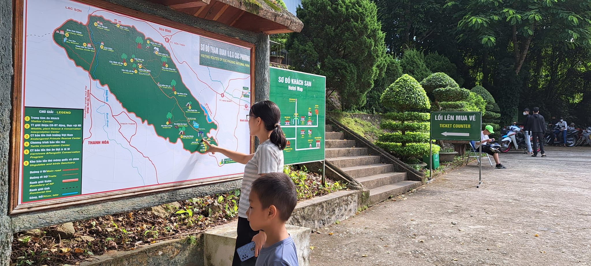 Bản đồ và sơ đồ tham quan các điểm chính