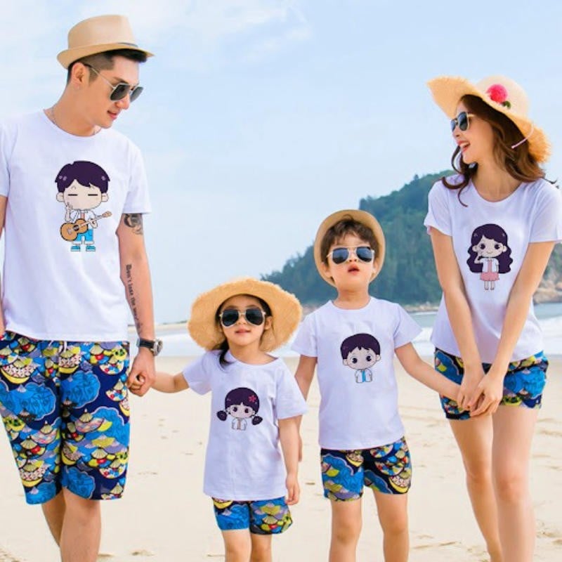 Áo gia đình đi biển