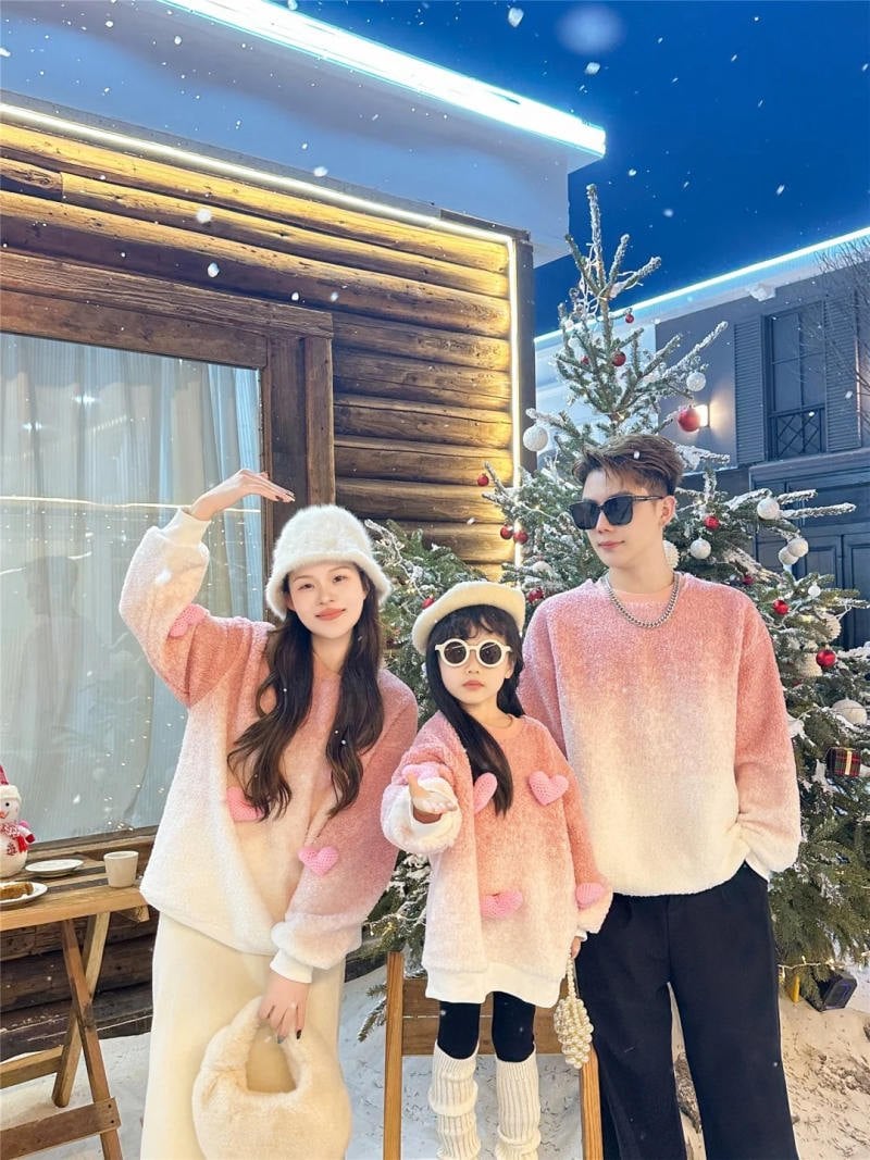 Mẫu áo đồng phục gia đình mùa đông