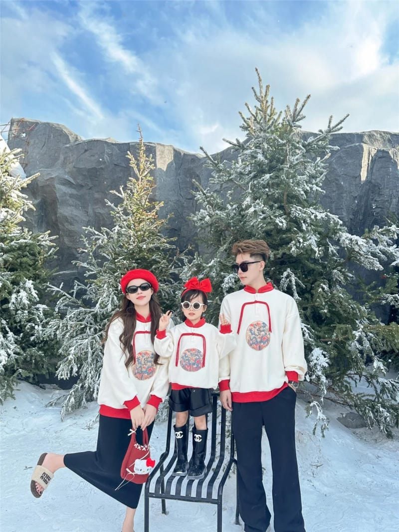 Mẫu áo đồng phục gia đình mùa đông