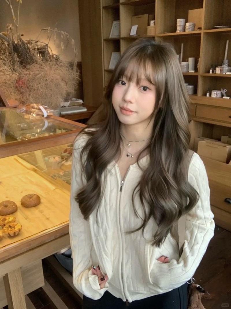 tóc màu nâu trà sữa xám khói