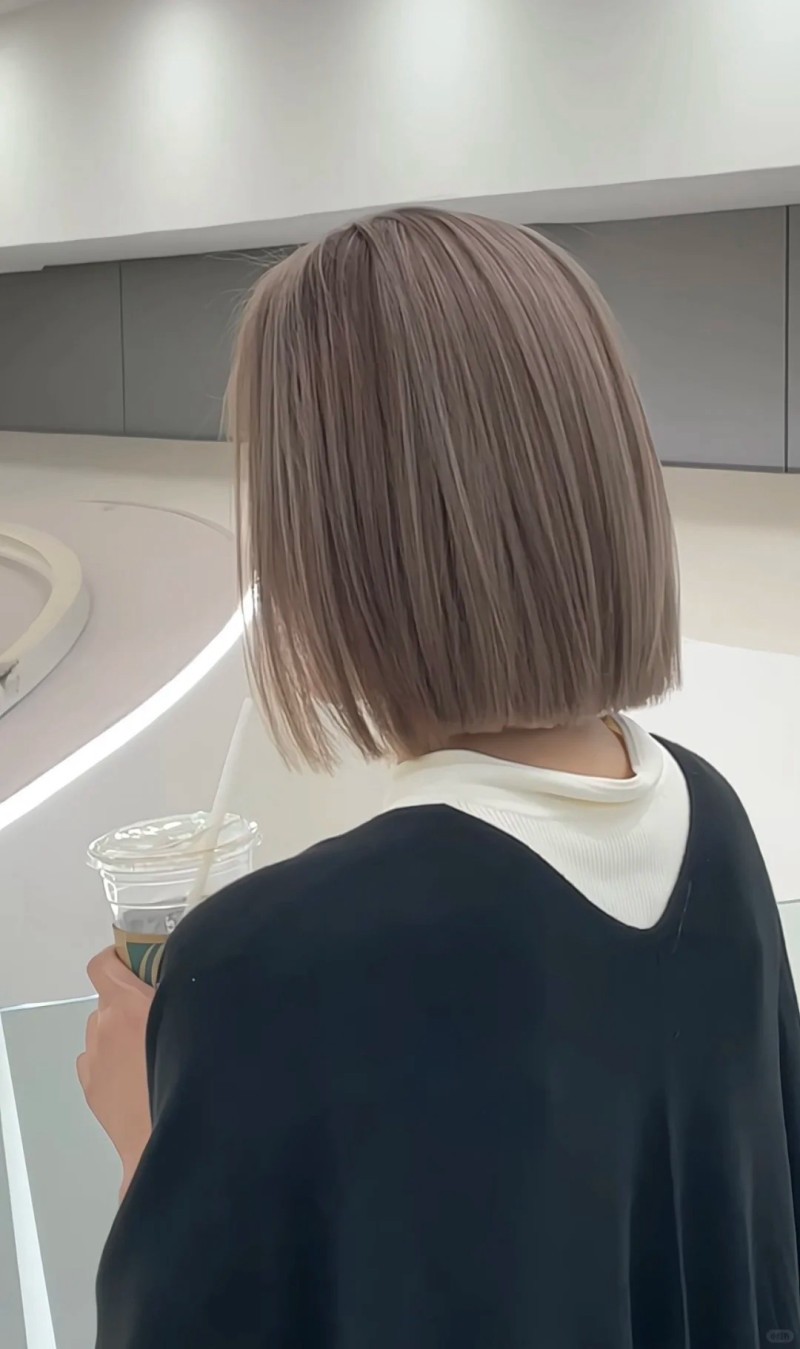 tóc màu nâu trà sữa xám khói