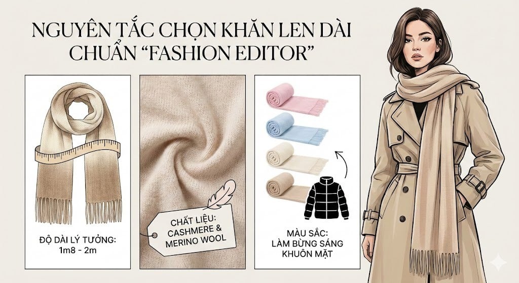 Tại sao chiếc khăn len dài là