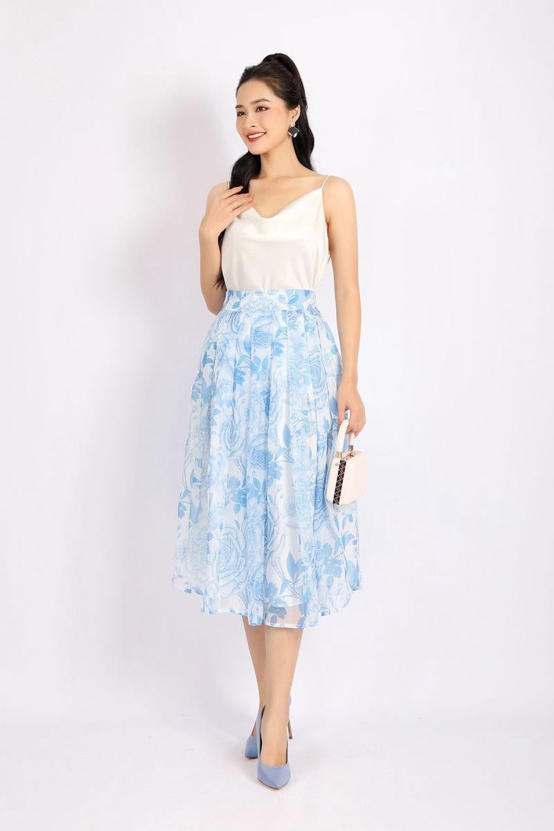 Mix chân váy voan mặc với áo gì đẹp nhất?