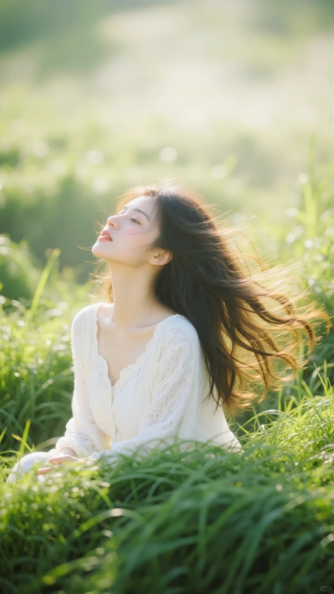 Vuốt tóc trong gió