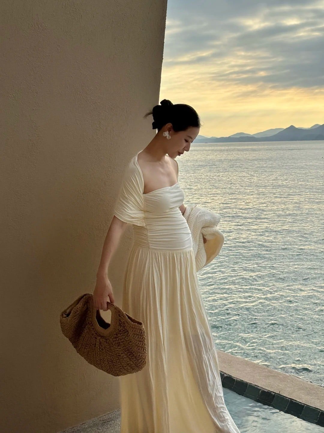 Váy bầu Maxi đi biển