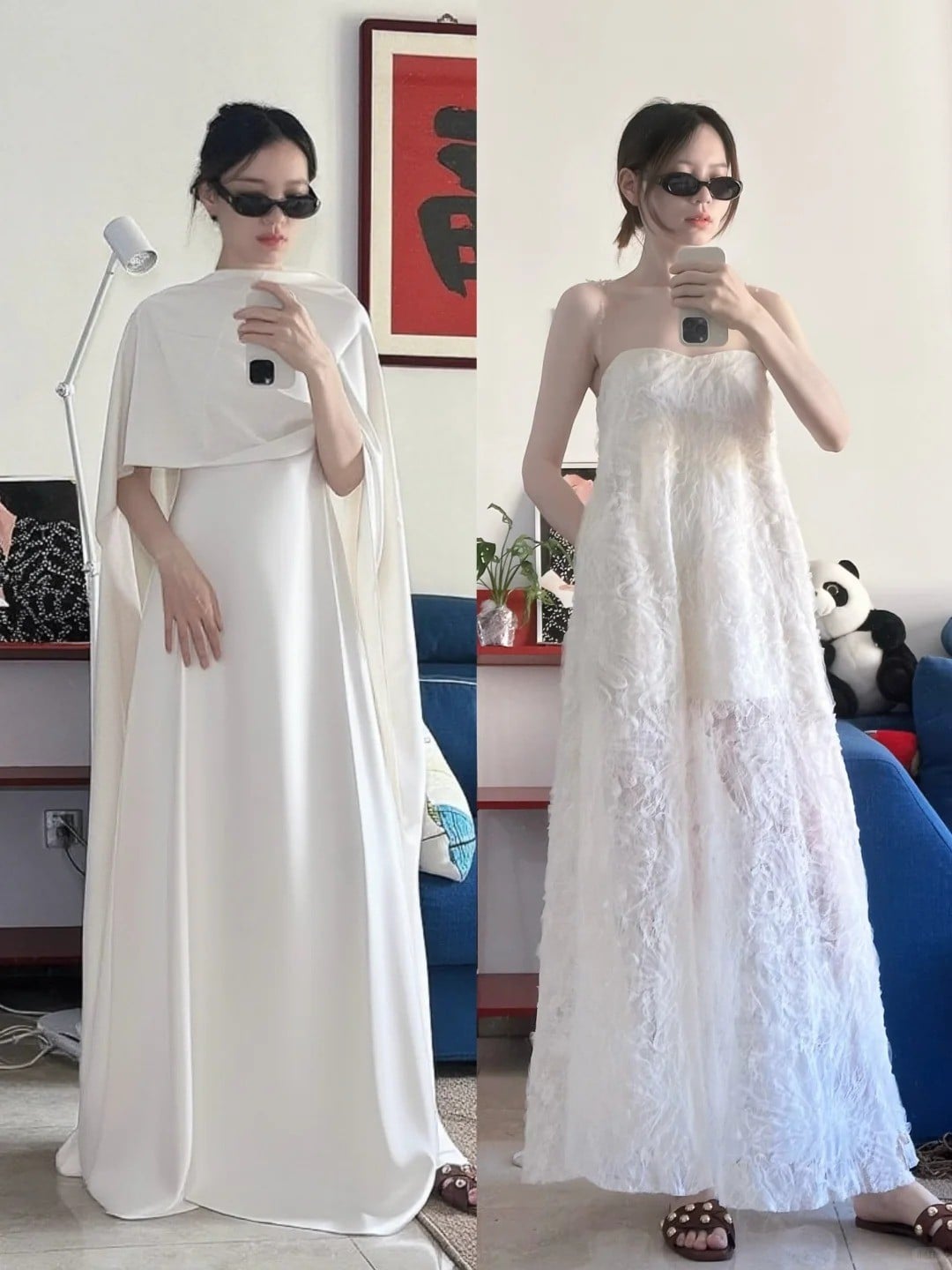 Đầm bầu hai dây quyến rũ