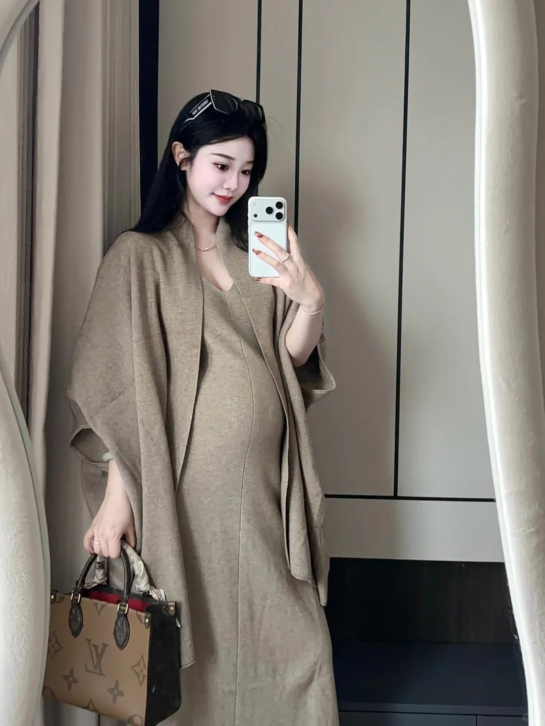 Đầm bầu thun Cotton co giãn 4 chiều