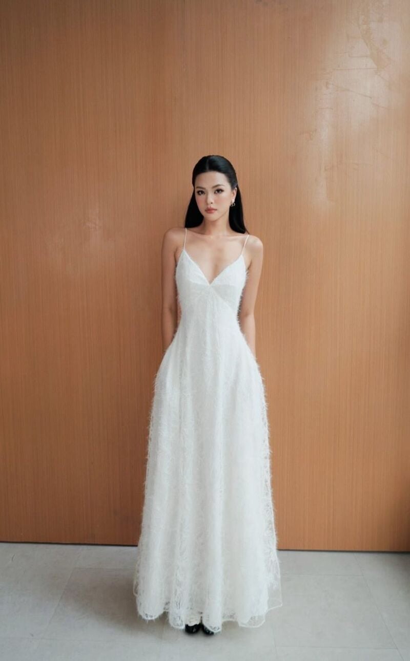 đầm maxi đi đám cưới