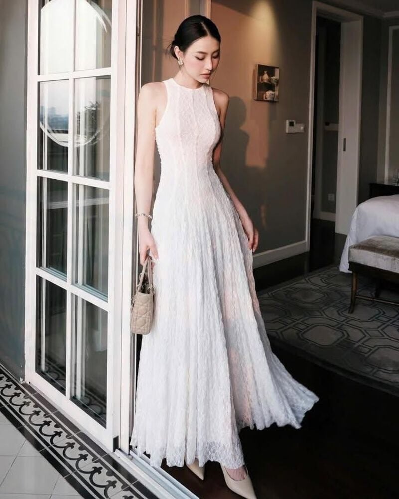 đầm maxi đi đám cưới