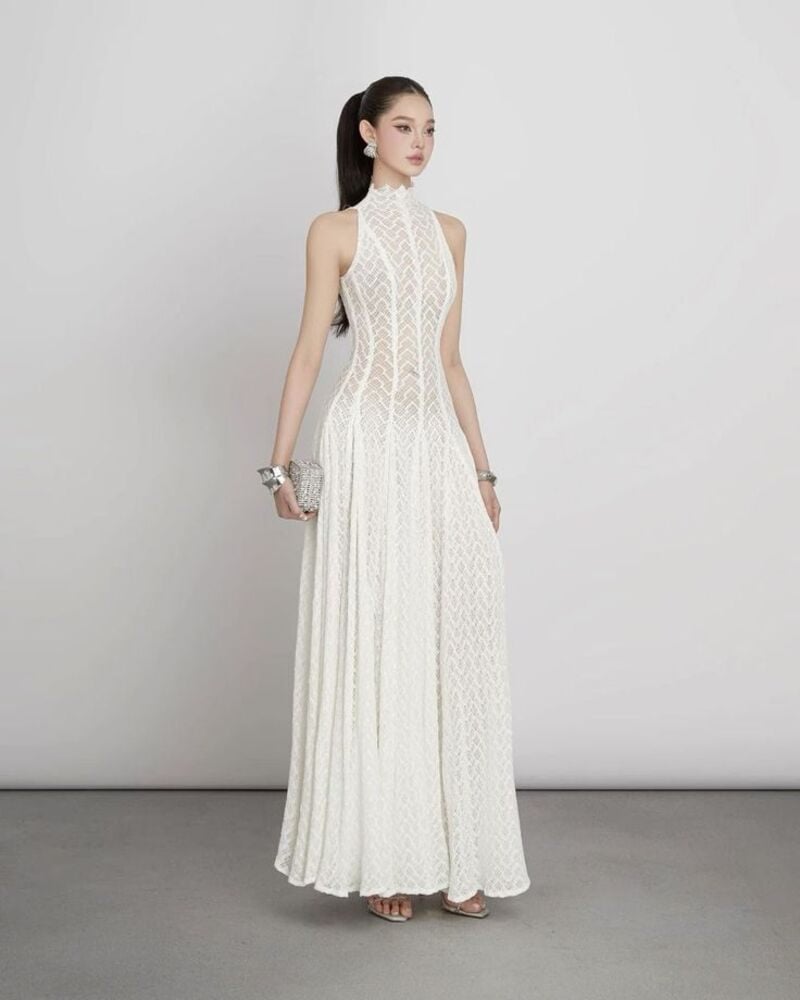 đầm maxi đi đám cưới