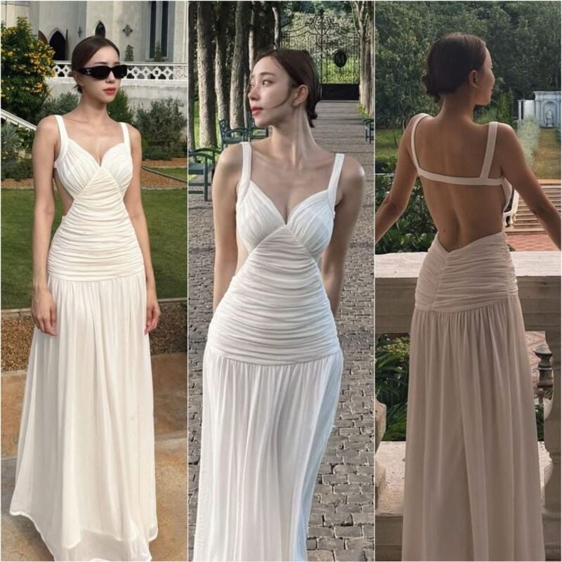 đầm maxi đi đám cưới