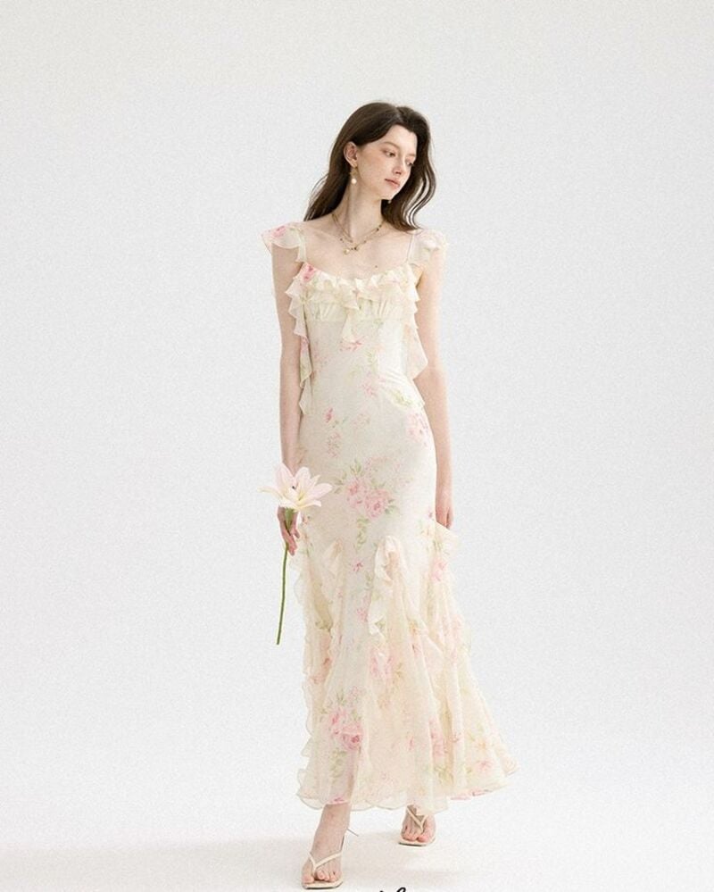 đầm maxi đi đám cưới