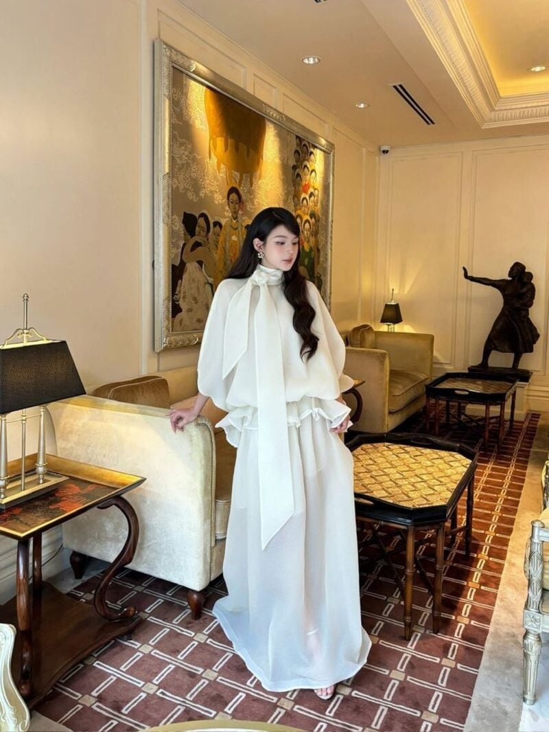 đầm maxi đi đám cưới