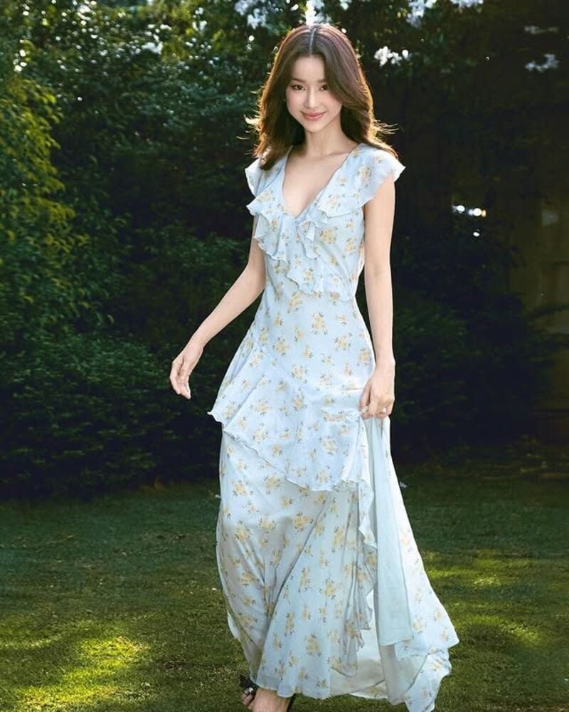đầm maxi đi đám cưới
