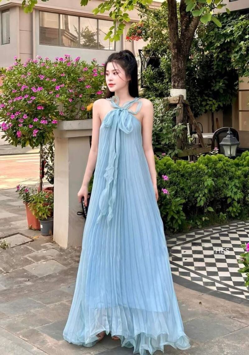 đầm maxi đi đám cưới