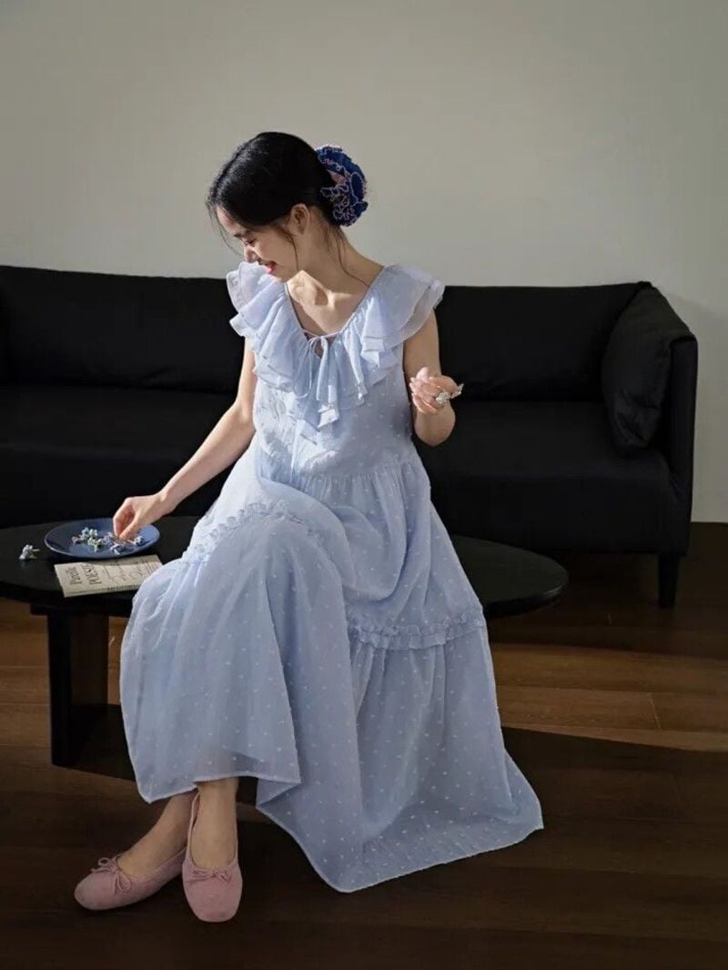 đầm maxi đi đám cưới