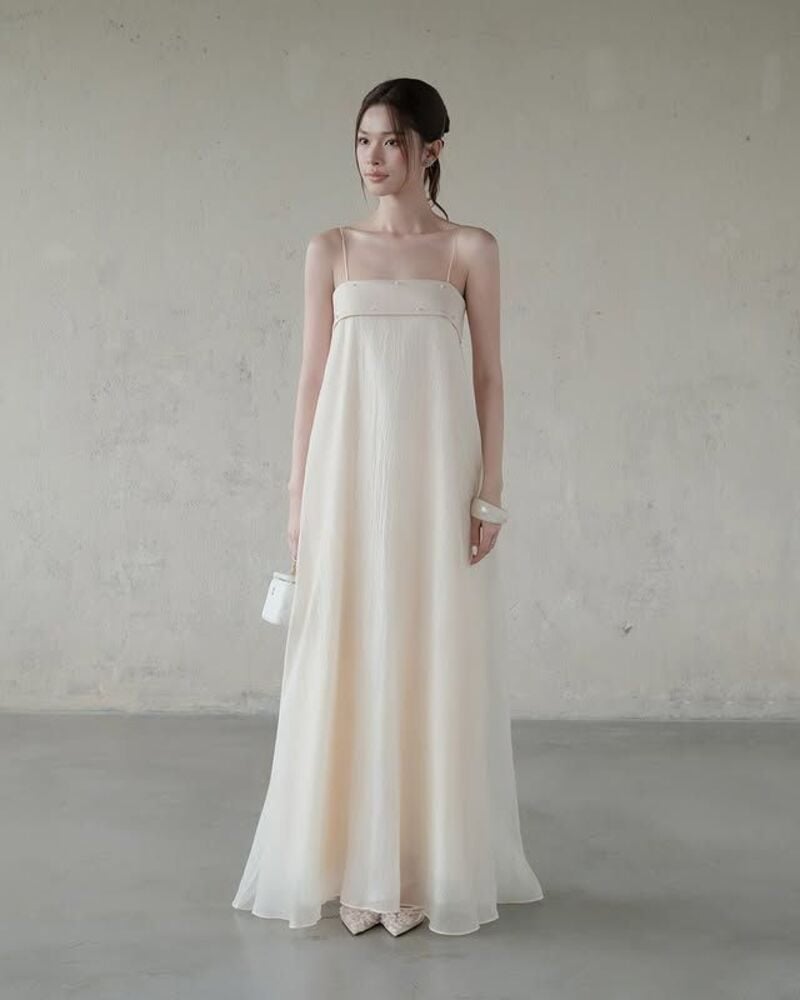 đầm maxi đi đám cưới