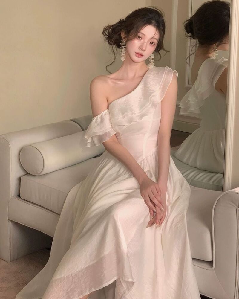 đầm maxi đi đám cưới