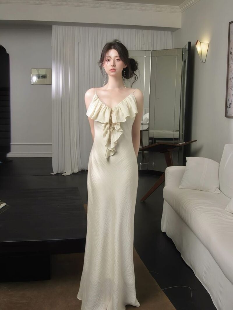 đầm maxi đi đám cưới