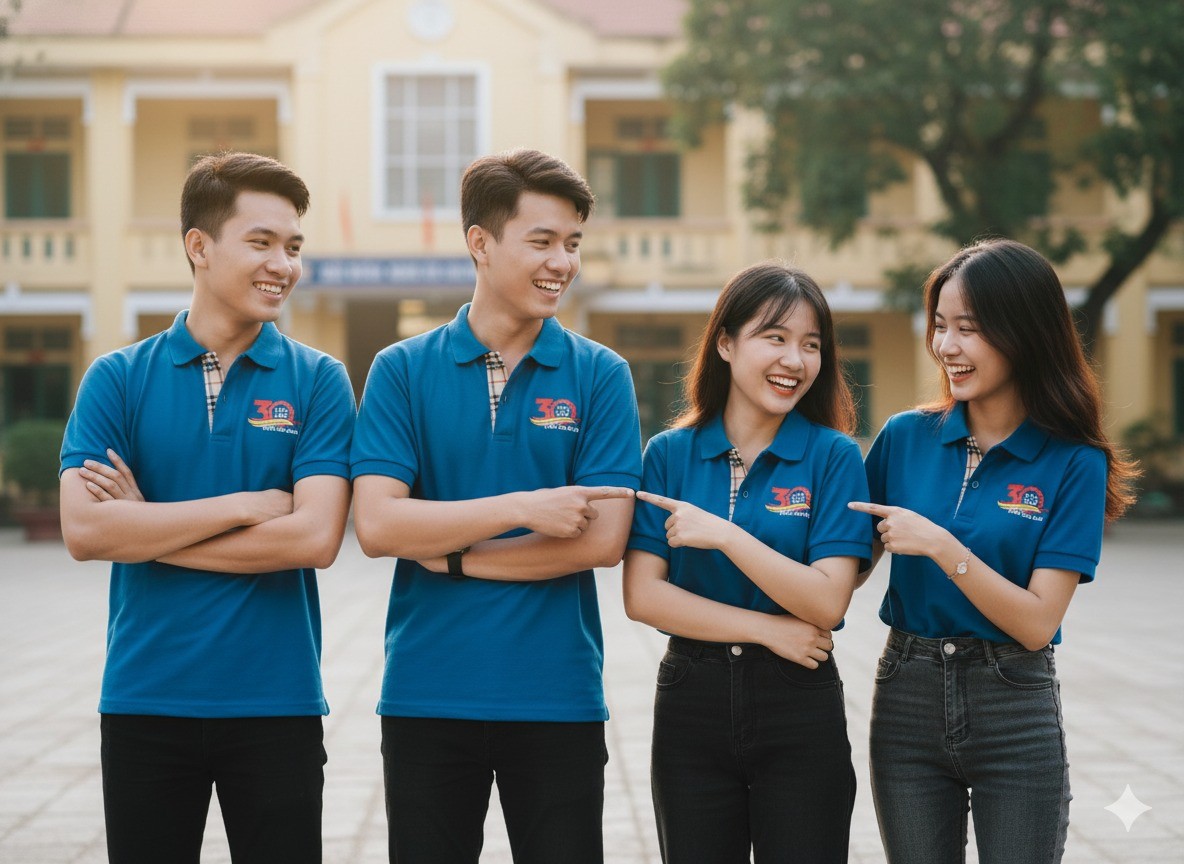 Áo đồng phục họp lớp đẹp nhất dáng bo chun