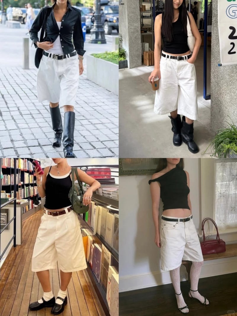 quần trắng phối với áo màu gì nữ