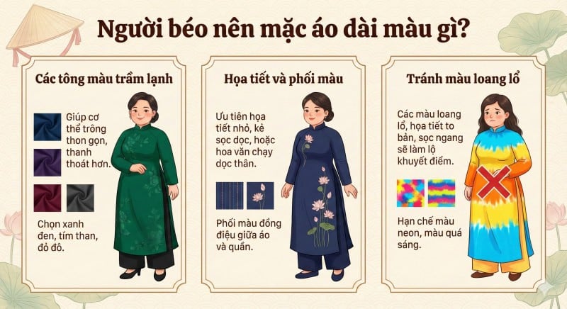 người béo nên mặc đồ màu gì