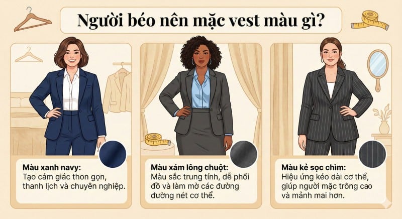 người béo nên mặc đồ màu gì