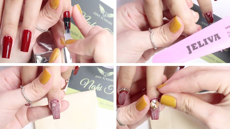 Hướng dẫn chi tiết cách đính hạt cườm lên móng cho người mới bắt đầu