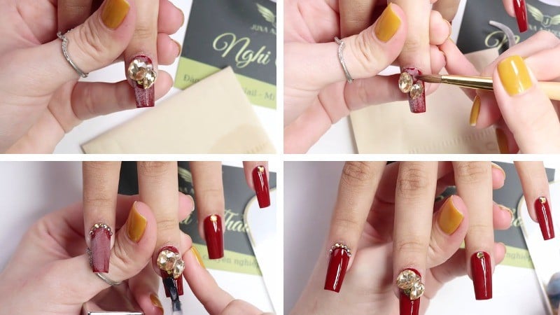 Hướng dẫn chi tiết cách đính hạt cườm lên móng cho người mới bắt đầu
