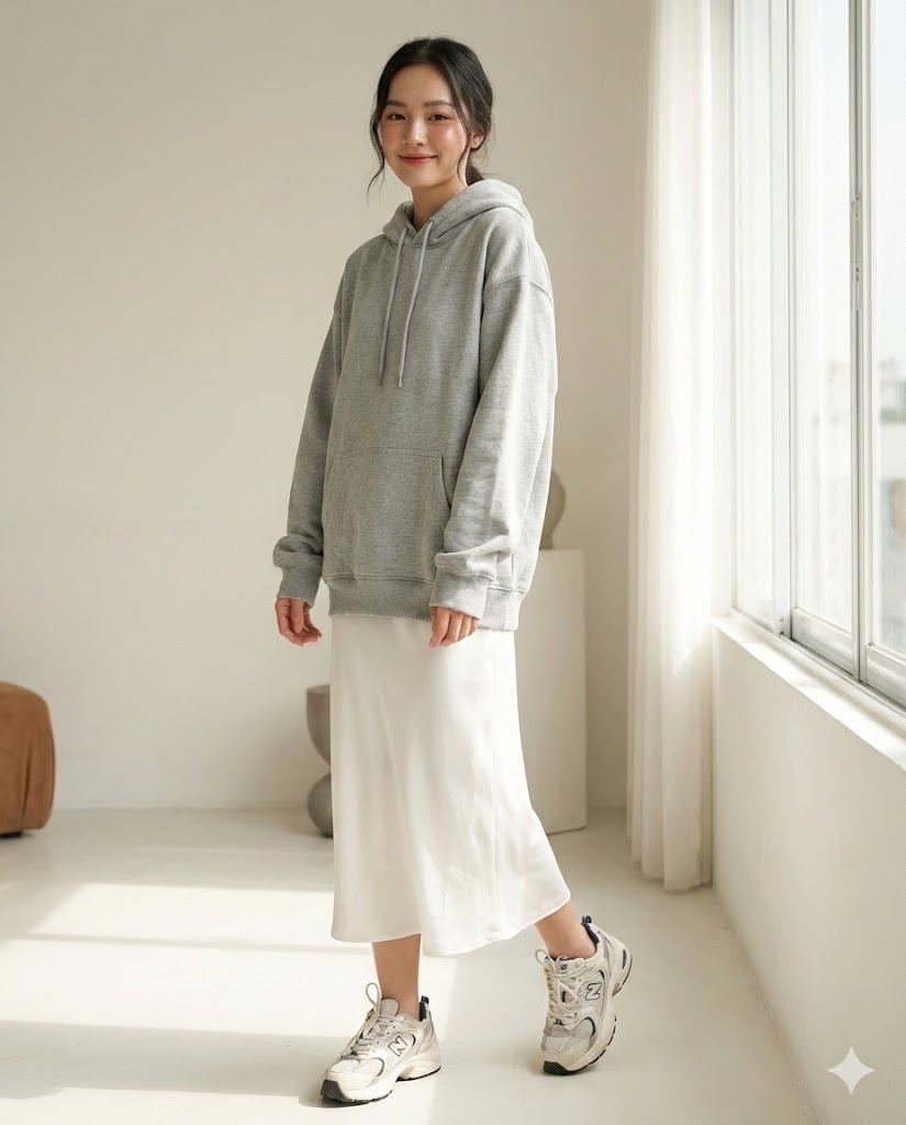 tất cao cổ và giày sneakers