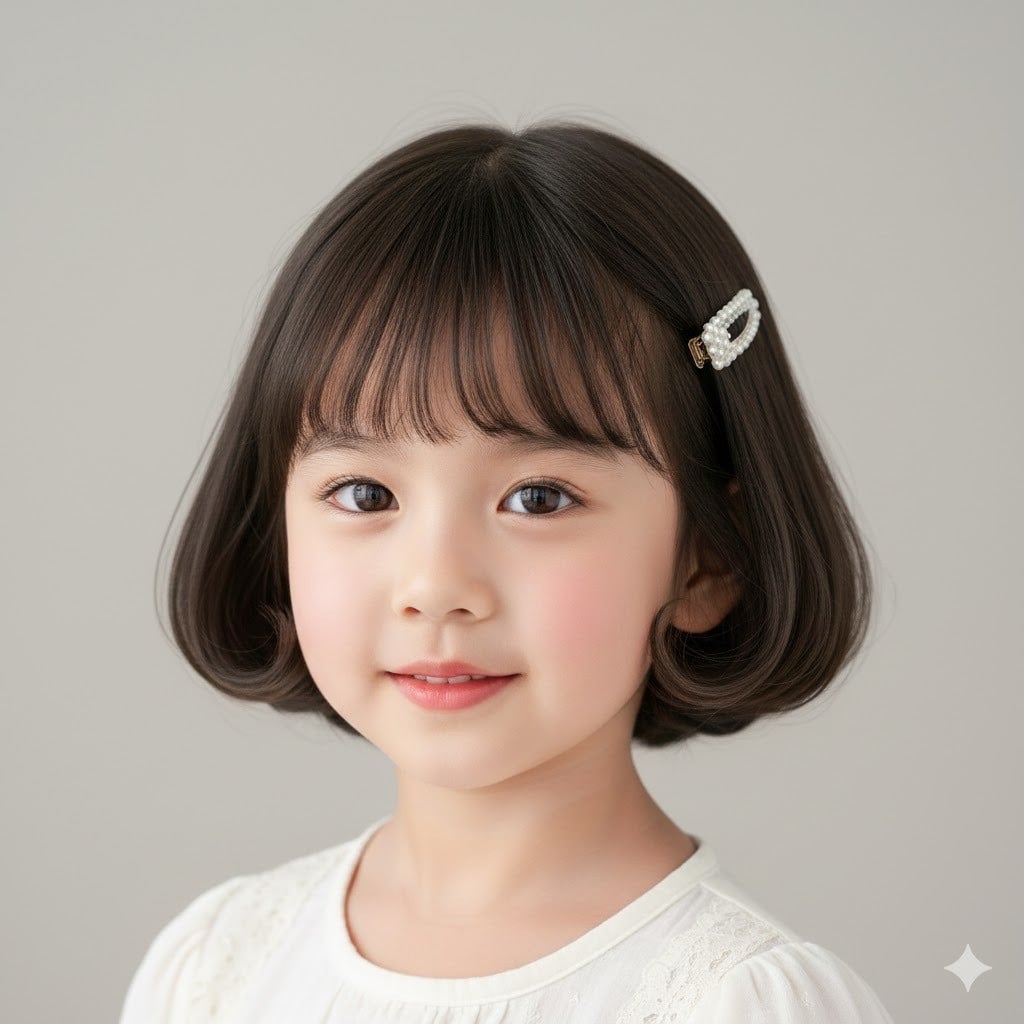 Tóc Ngắn Uốn Cụp Chữ C Duyên Dáng