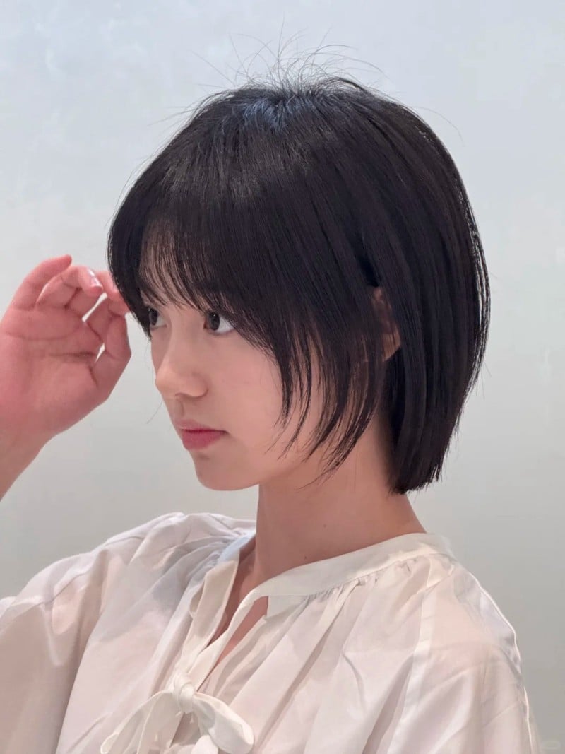 mặt tròn để tóc gì