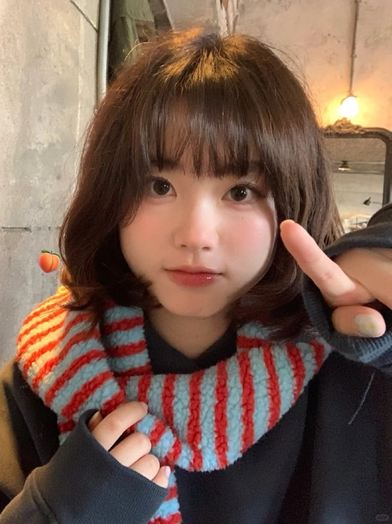 mặt tròn để tóc gì