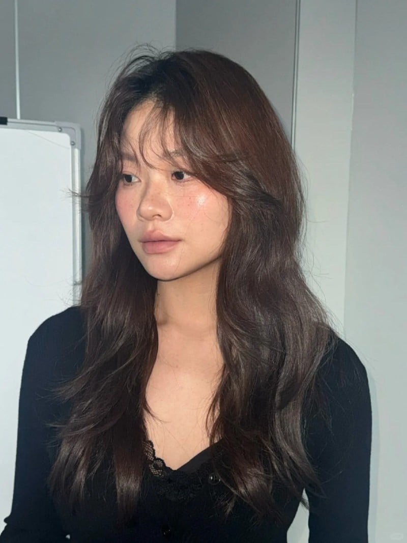 mặt vuông để tóc gì