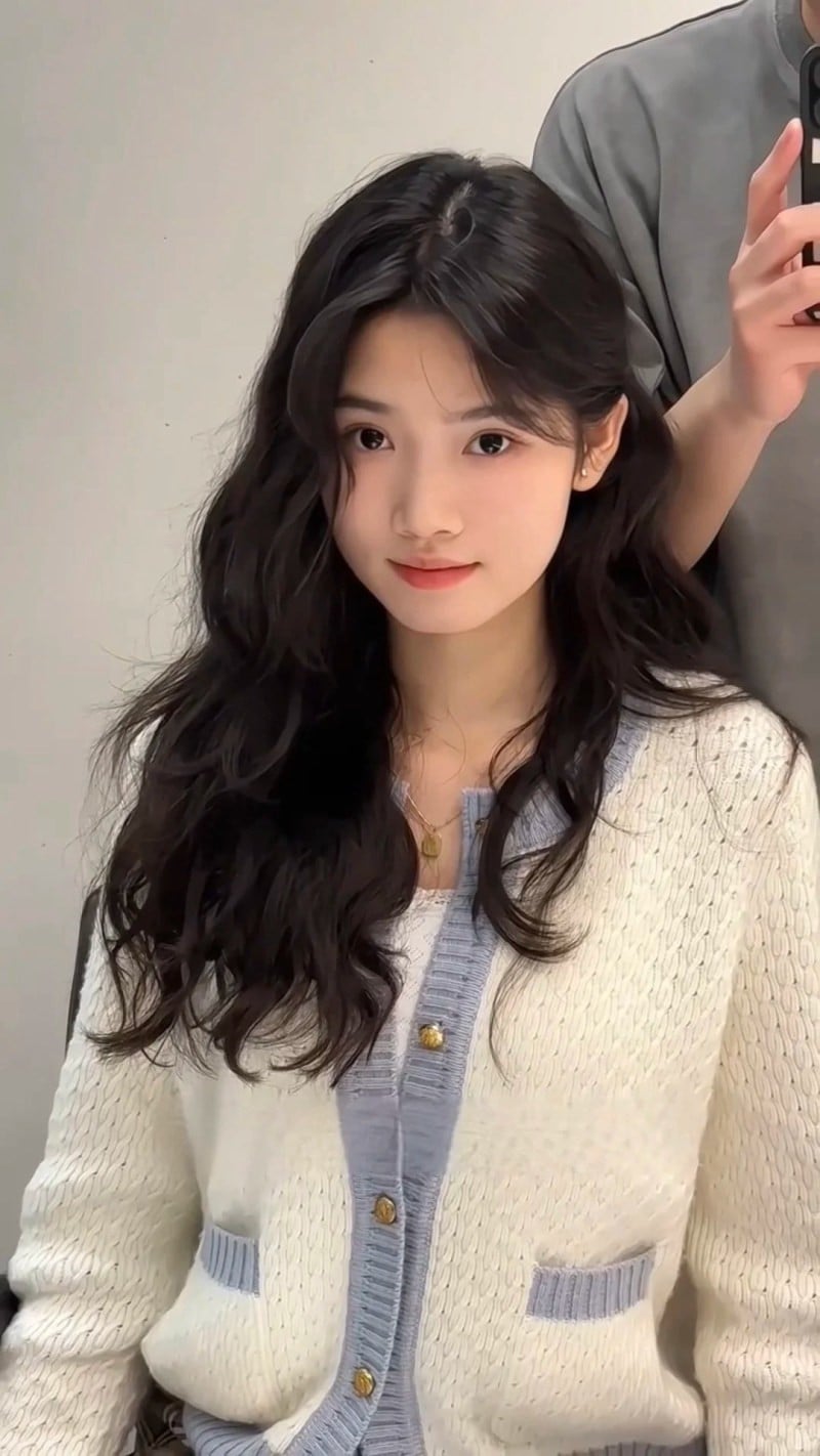 mặt vuông để tóc gì