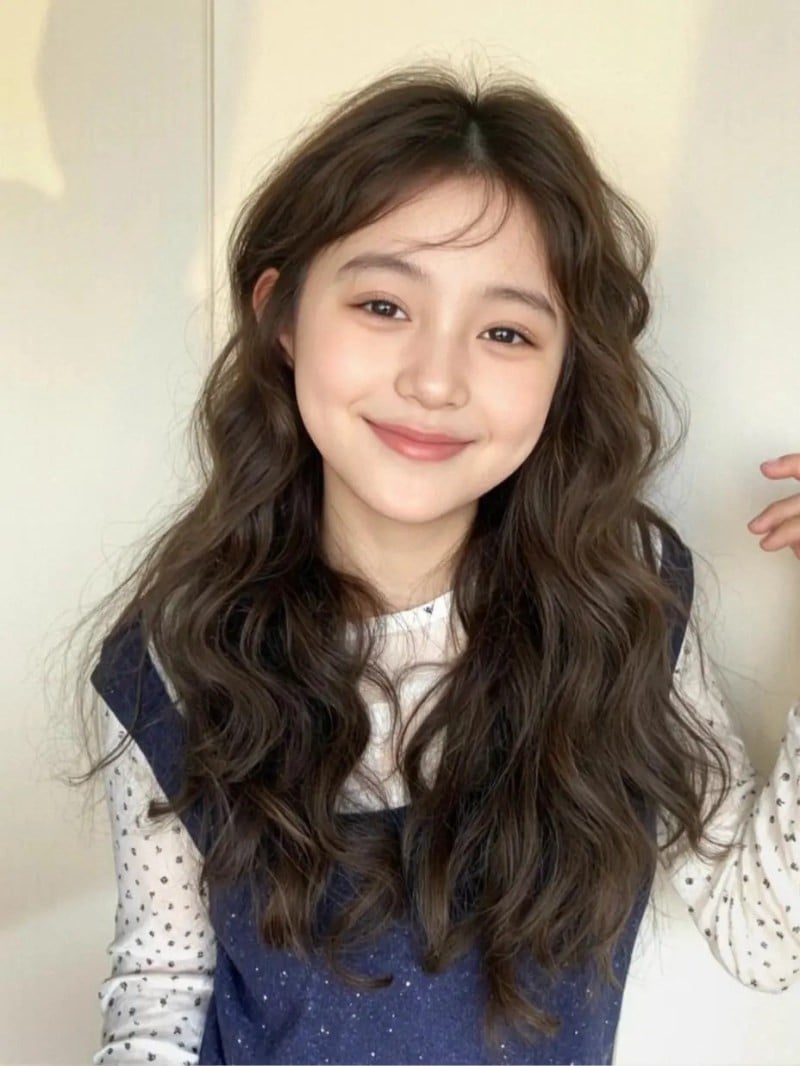 mặt vuông để tóc gì