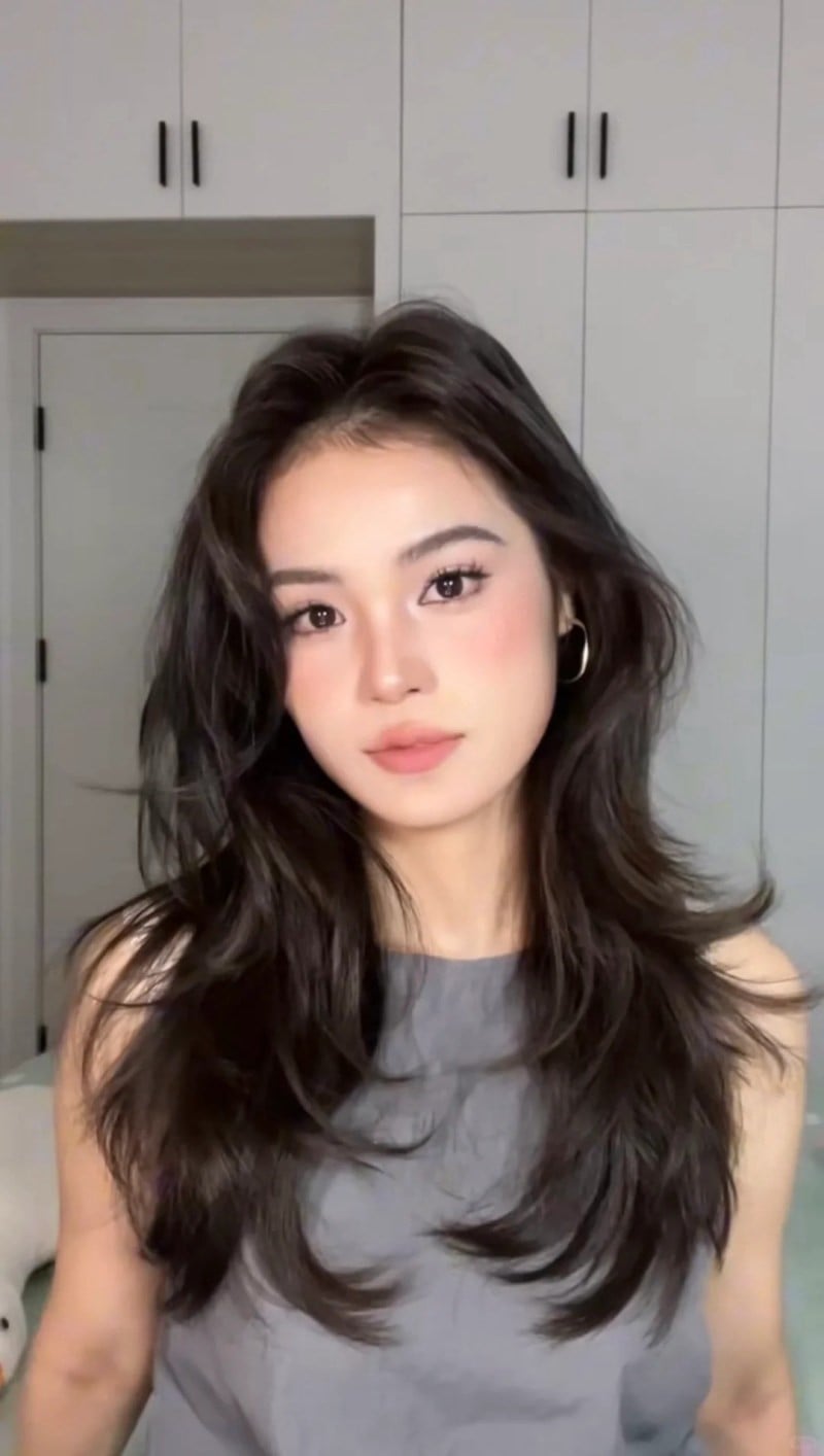 mặt vuông để tóc gì