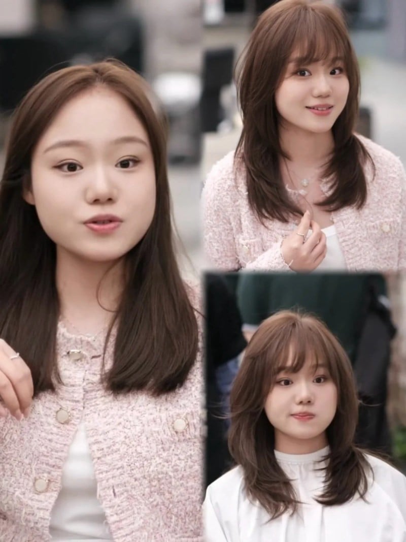 mặt vuông để tóc gì