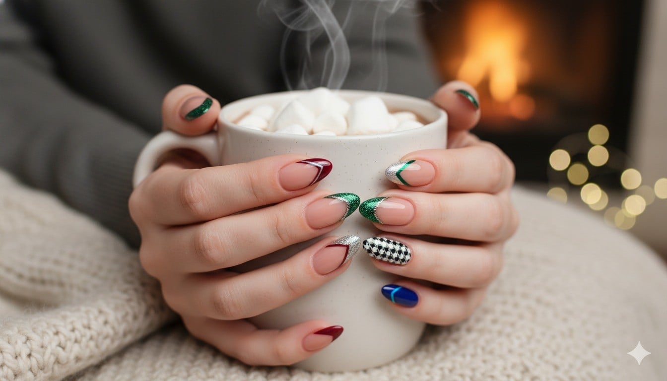 Nail French đầu móng biến tấu