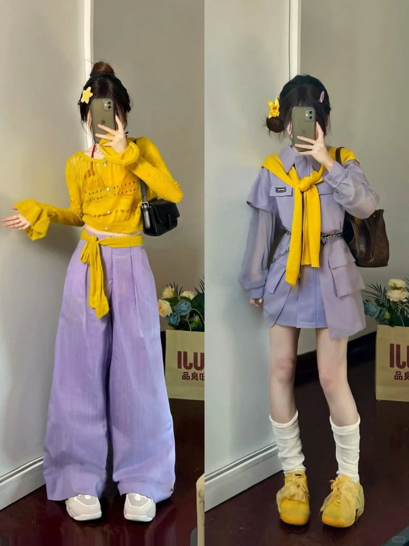 màu vàng hợp với màu gì