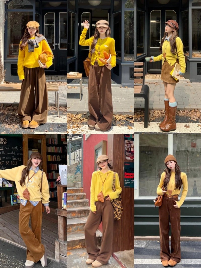 màu vàng hợp với màu gì