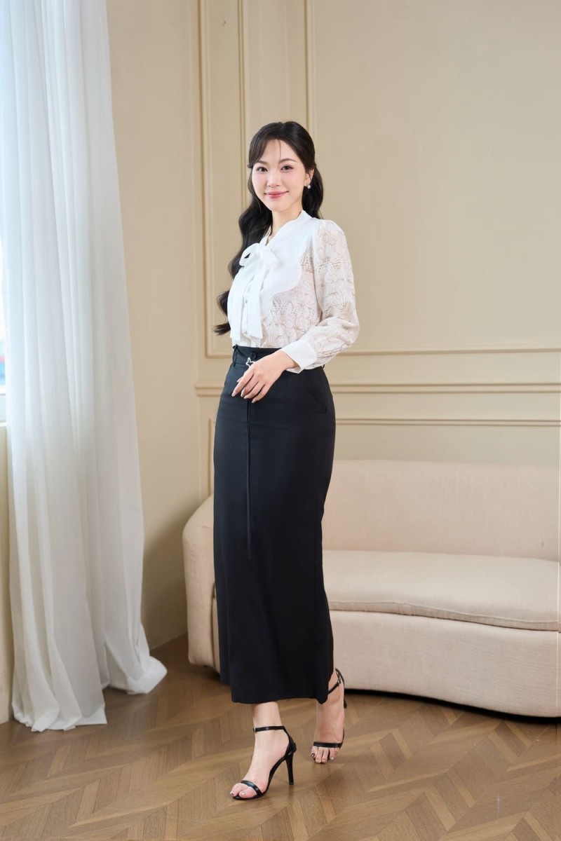 mix chân váy mùa hè